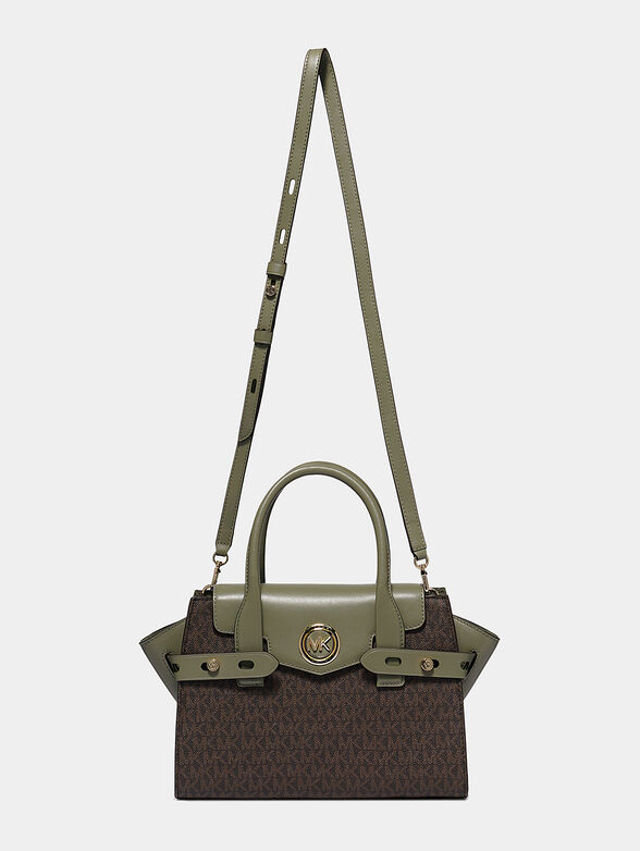 CARMEN Satchel bag with monogram logo print - 3