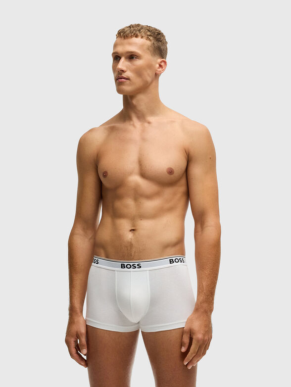 Set of three boxers with logo in cotton - 6