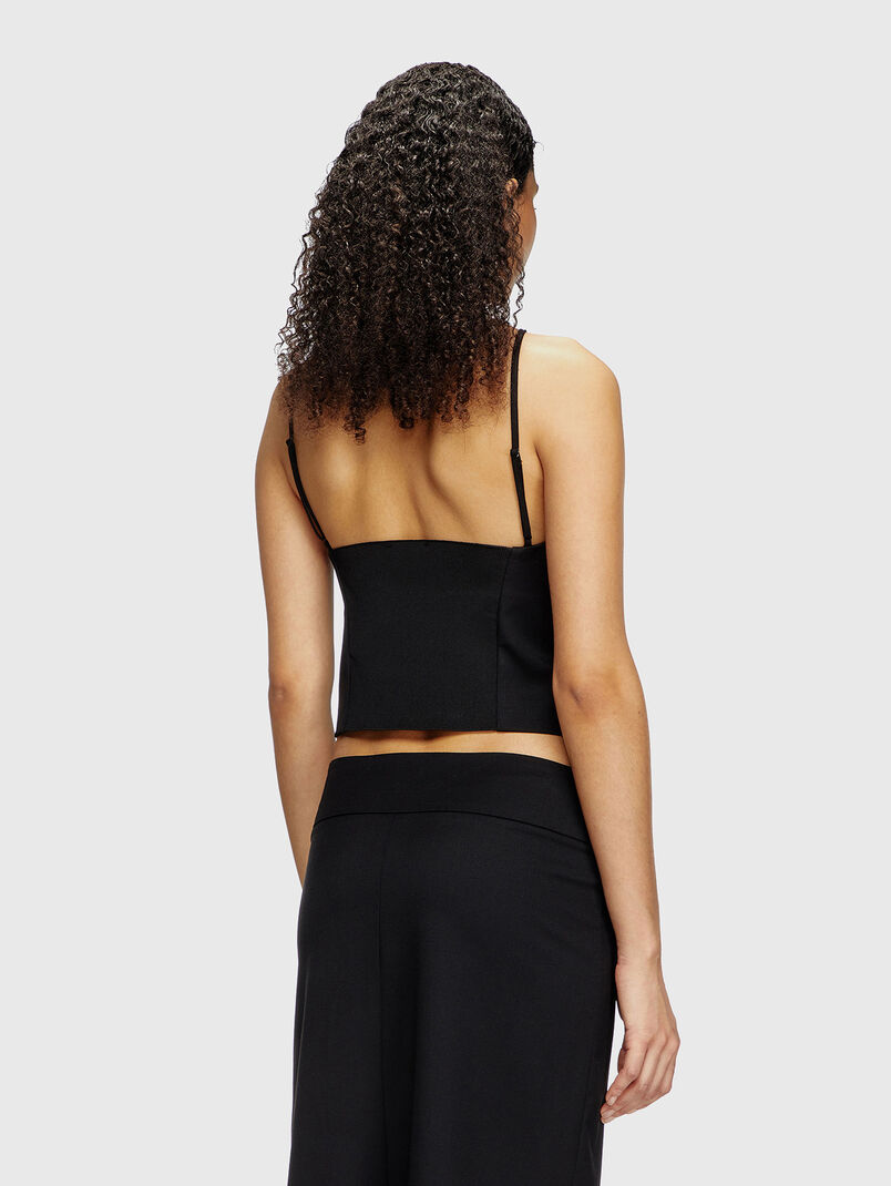 T-WILIT black top with logo accent - 3