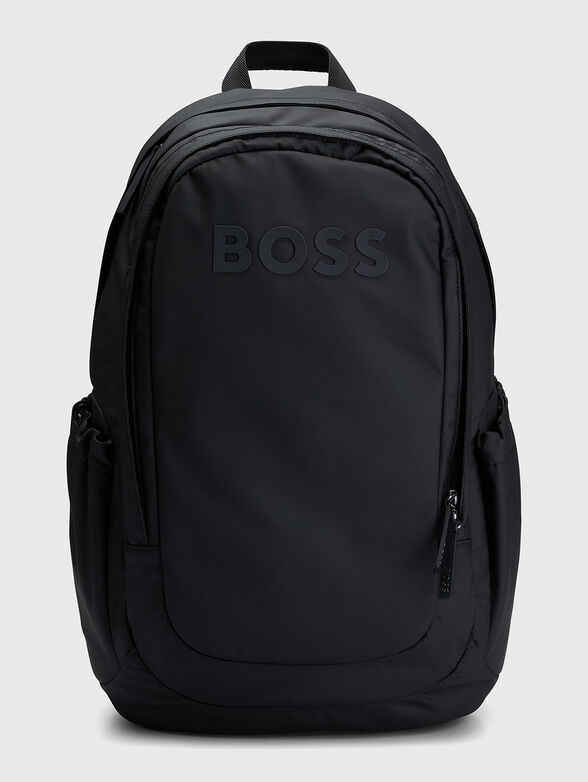 Logo-accent backpack in black - 1