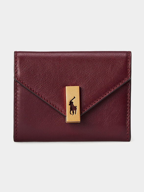Small purse in bordeaux color - 1