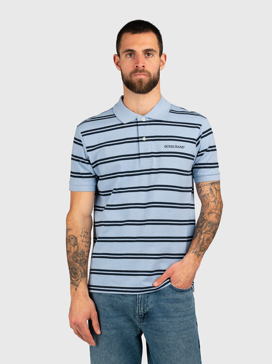 Поло-шърт с лого бродерия - 1