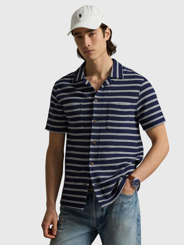 Striped short-sleeve shirt - 1
