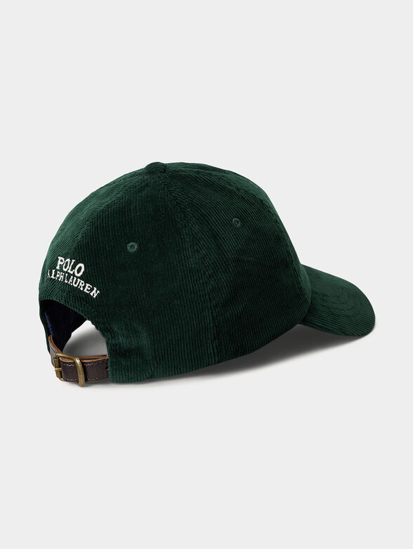 Green velvet jeans hat with Polo Bear embroidery - 2