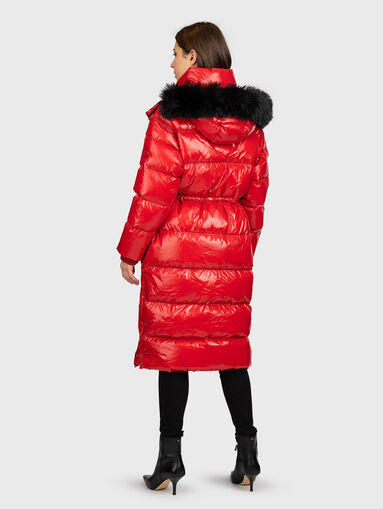 Long hooded padded jacket - 3