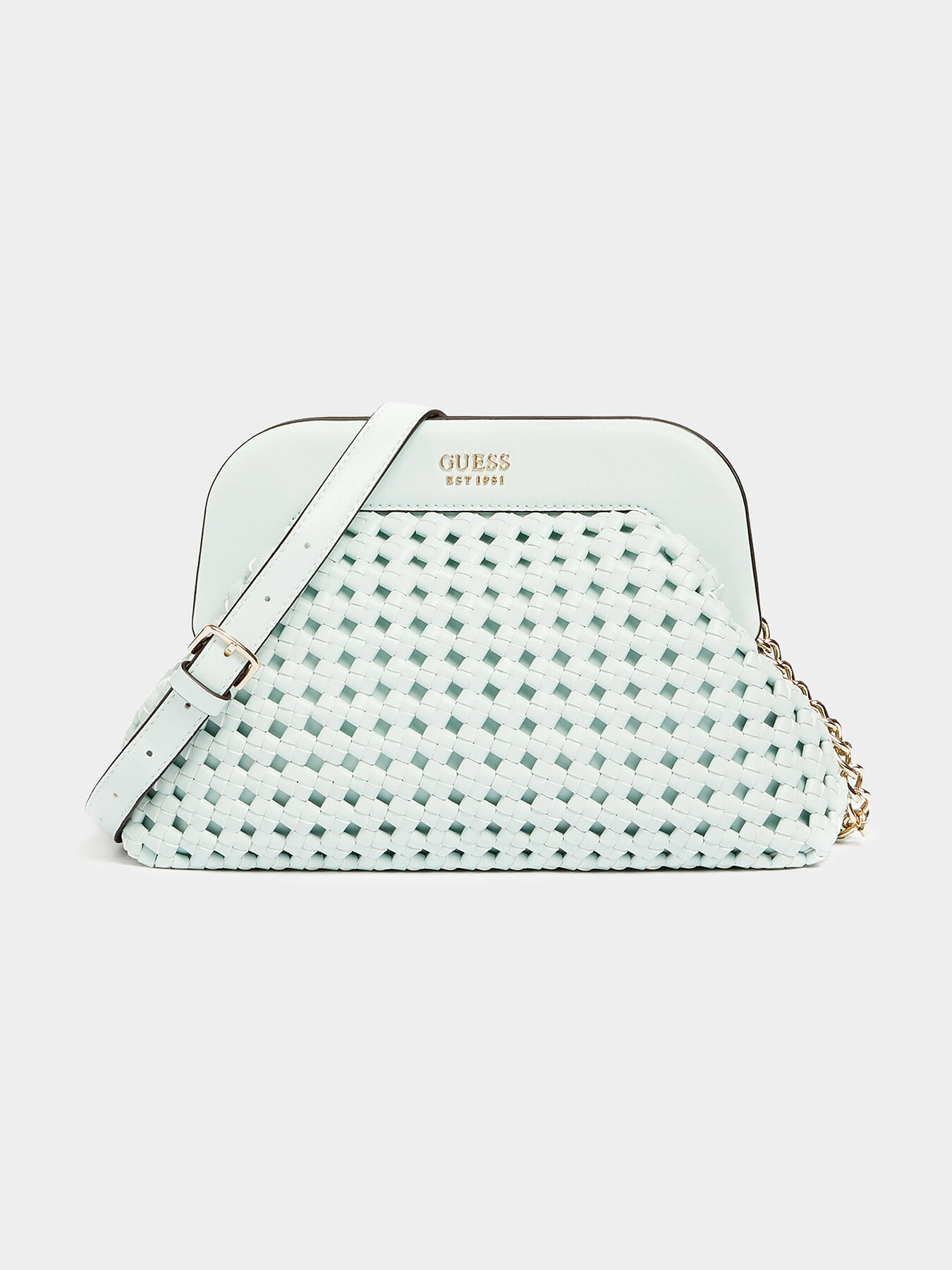 SICILIA clutch in beige color brand GUESS Globalbrandsstore en