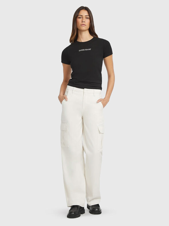 T-shirt with oval neckline - 2