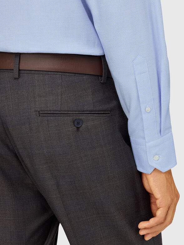 Cotton shirt in blue - 4