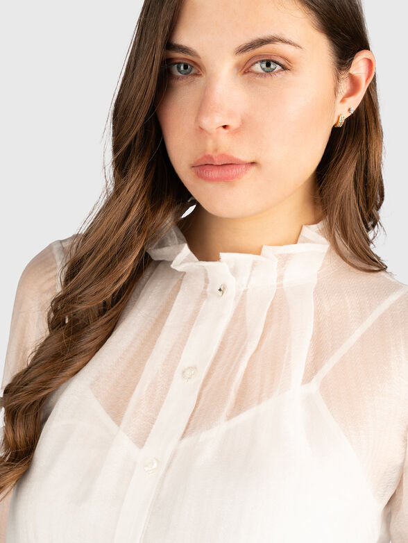 Shirt with sheer effect - 4