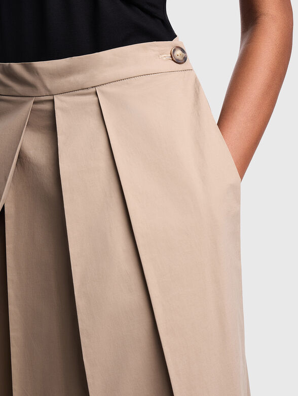 EAGLE CLUB poplin pleated skirt - 3