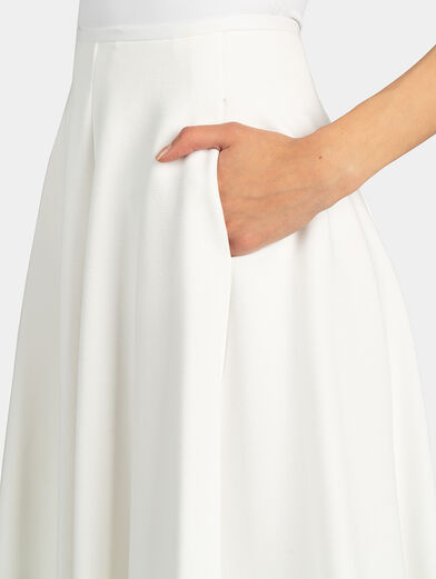 White flared skirt - 4