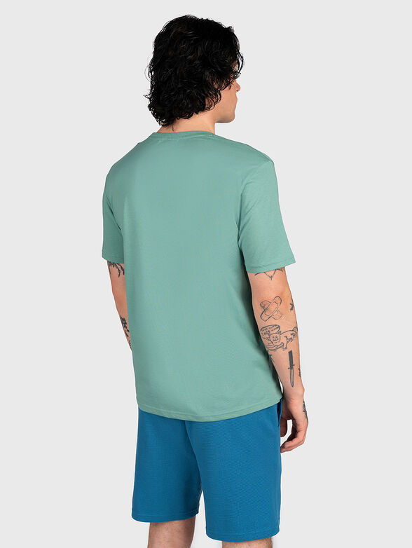 BLUNK black T-shirt with contrast logo print - 2