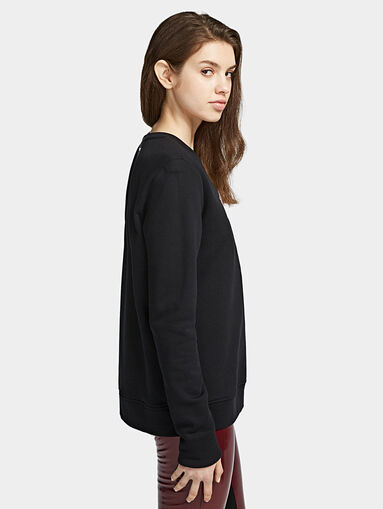 IKONIK Black sweatshirt with sparkling logo print - 3