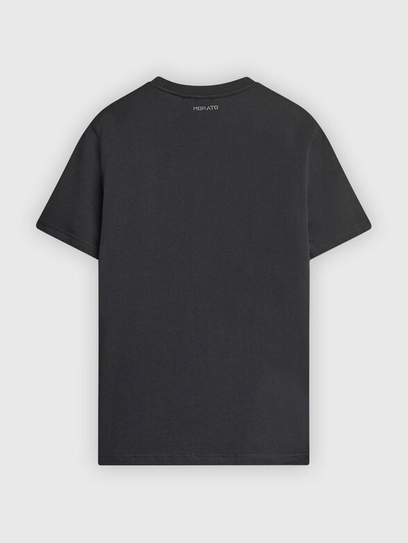Cotton T-shirt with oval neckline - 2