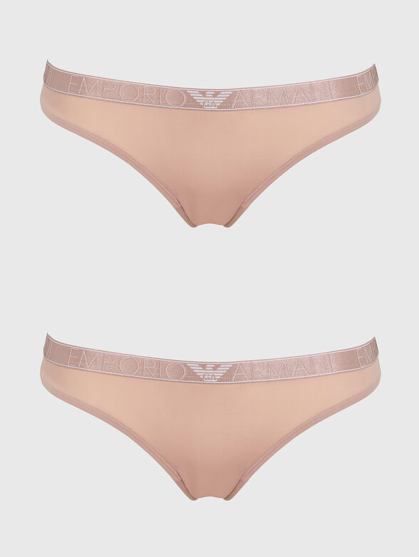 Set of two pairs of G-string with logo - 1