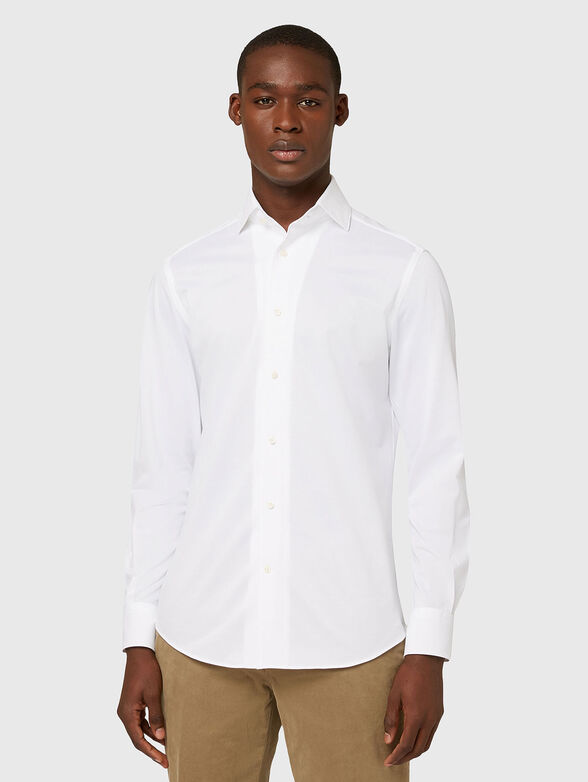 White shirt made of cotton blend - 1