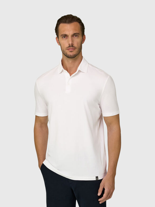 Cotton blend polo-shirt - 1