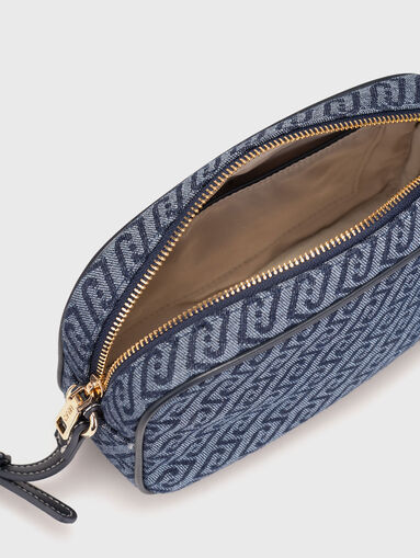 Small jacquard denim crossbody bag - 5