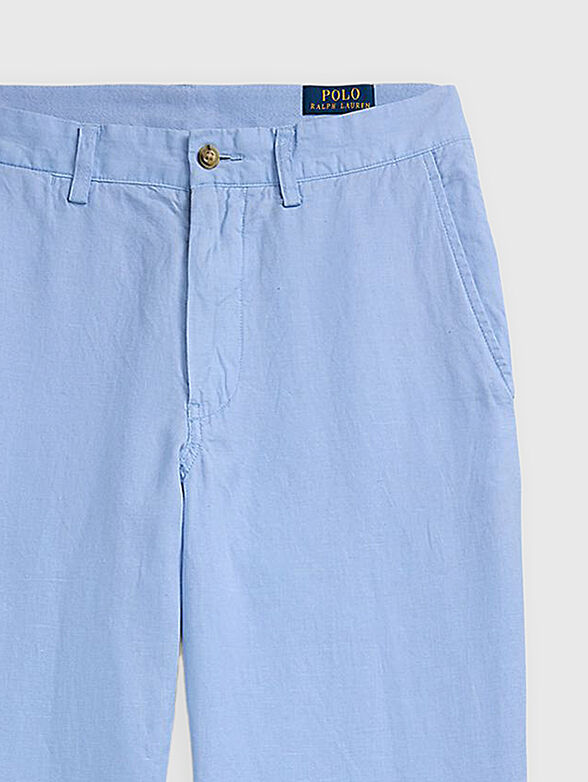 Linen and cotton chino pants - 1