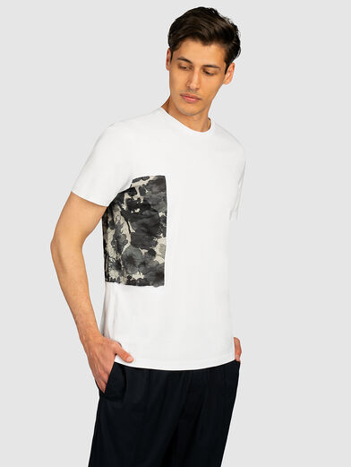 Cotton t-shirt with contrasting detail - 2