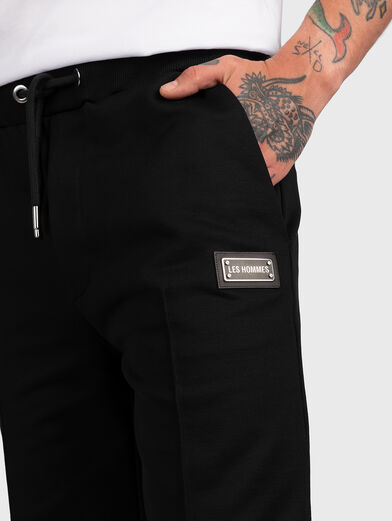 Shorts with metal logo patch - 4