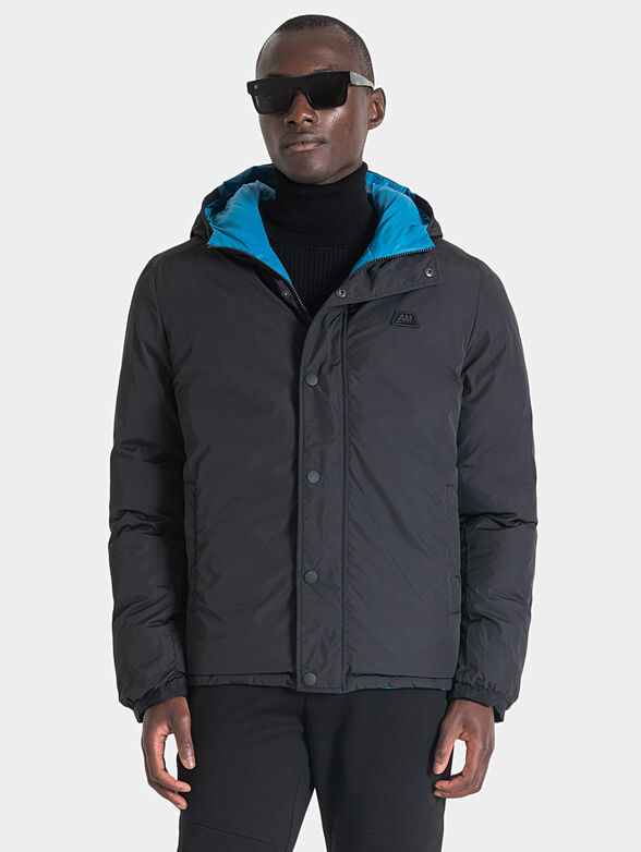 Reversible padded jacket with hood - 2