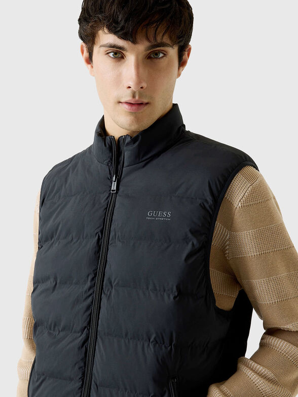 Quilted zip up vest - 4