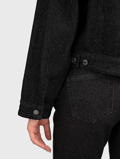 Rhinestones denim jacket - 5