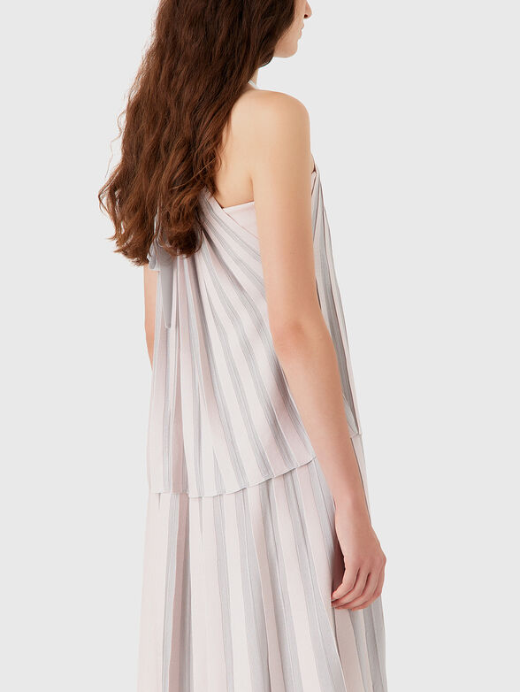 Pleated top with halter neckline  - 3