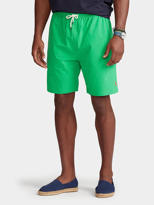 Green beach shorts - 1