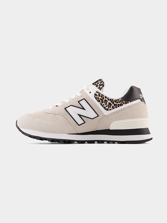 574 sports shoes with animal print - 4