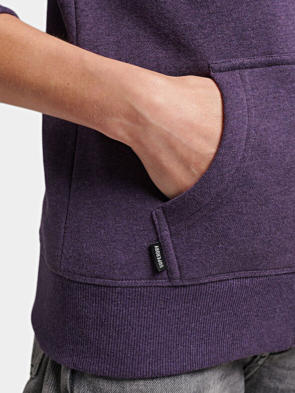 SUPER пurple  hooded sweatshirt - 4