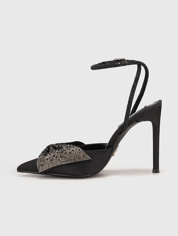 Heeled shoes with rhinestones - 4