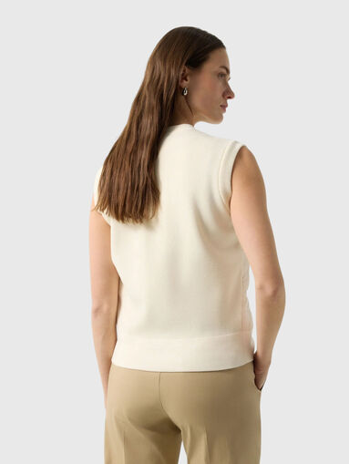 ZIRA knitted vest with quilted effect - 3