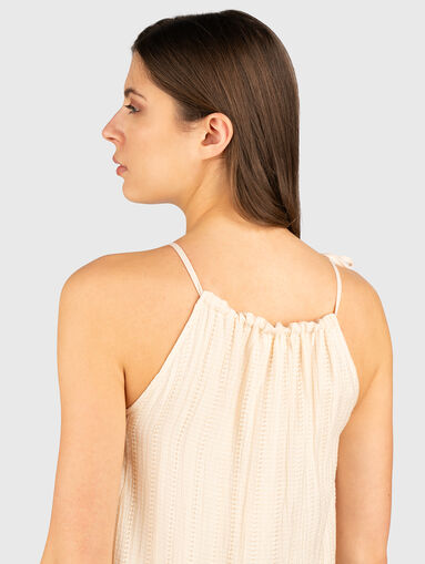 Maxi dress with oval neckline - 4