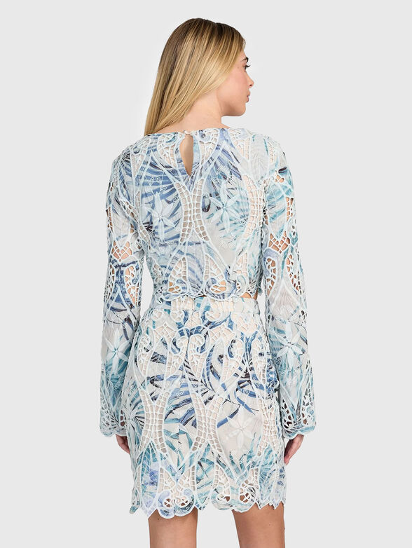 ANASTASIA floral embroidery blouse - 3