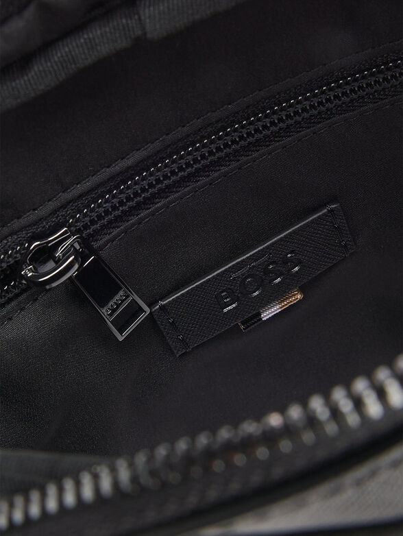 Crossbody bag with monogram logo print - 4