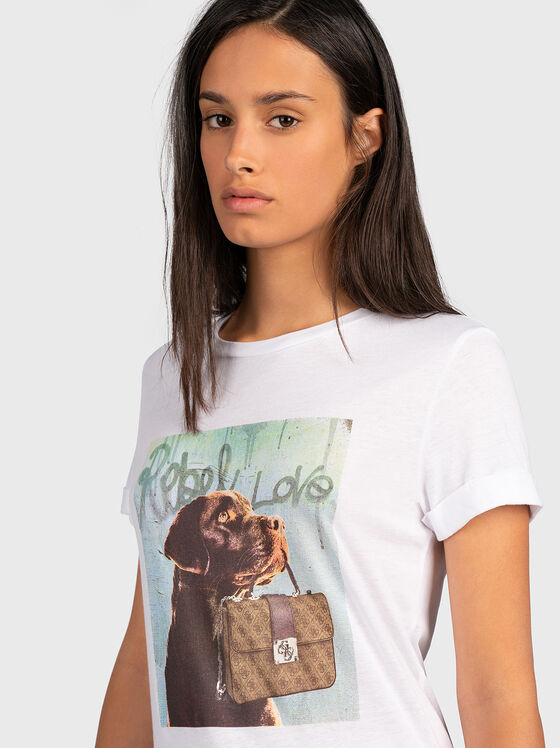 Тениска с принт DOG AND ROL - 2