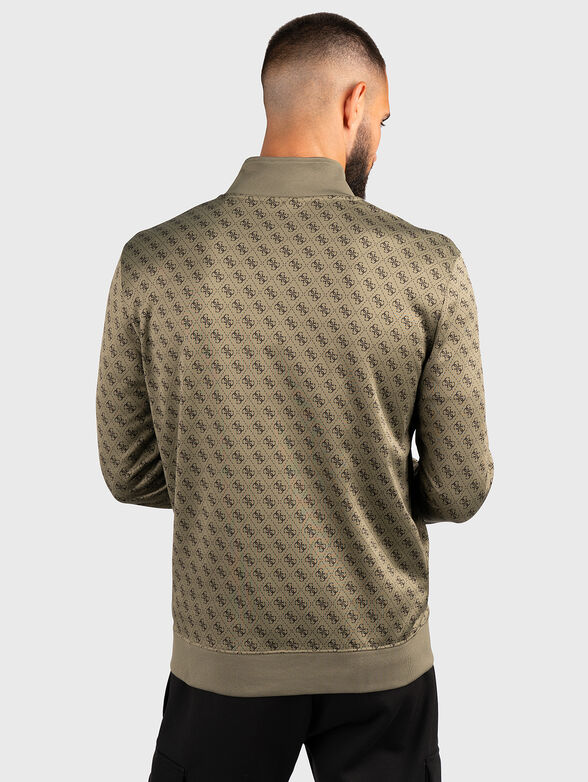 KORBIN monogram logo print sweatshirt  - 3