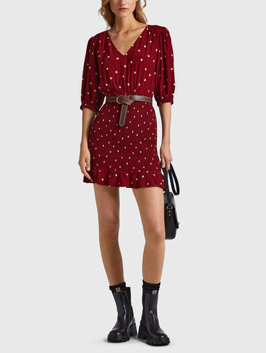 GUNILA dress with V-neck - 5