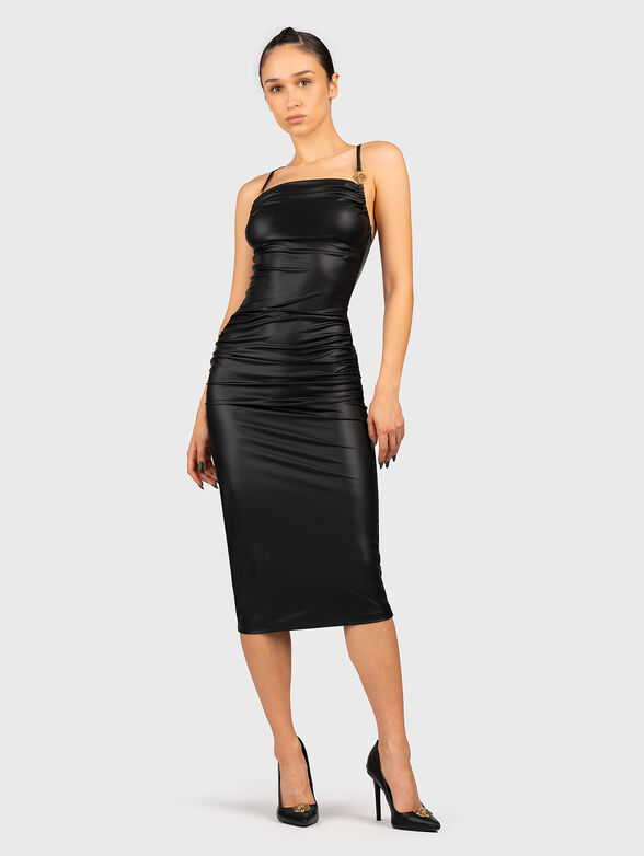Faux leather black dress - 1