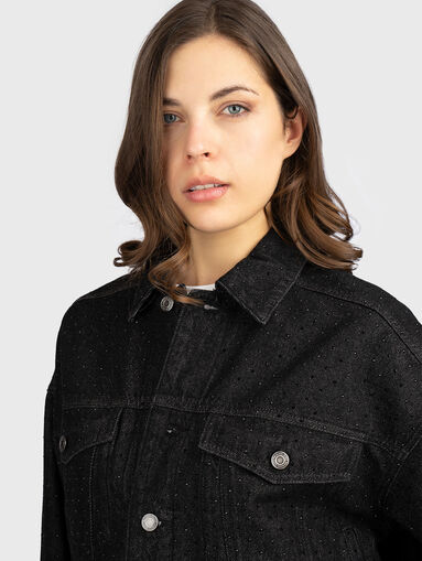 Rhinestones denim jacket - 4
