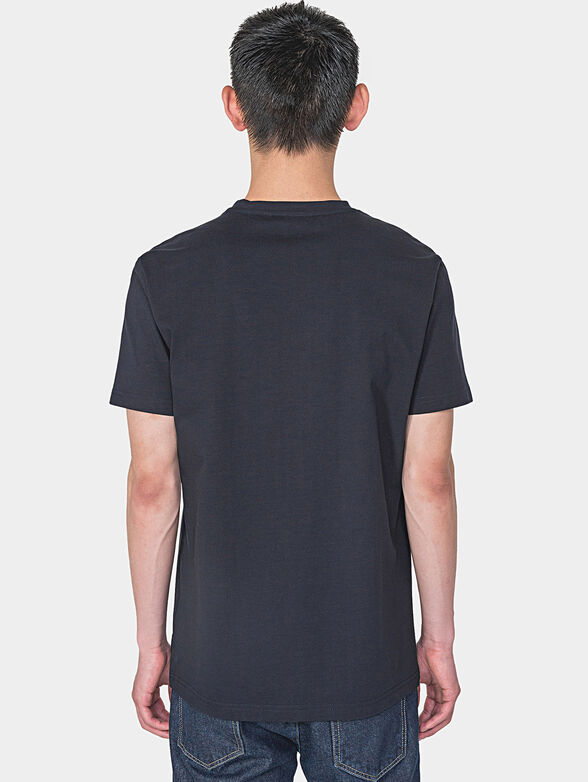 Cotton t-shirt in blue color - 2