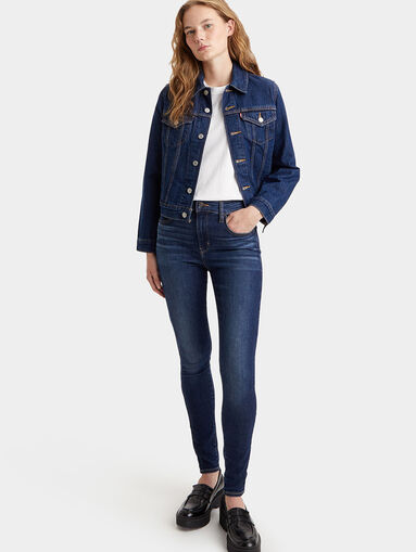 720™ dark blue skinny jeans with high waist - 5