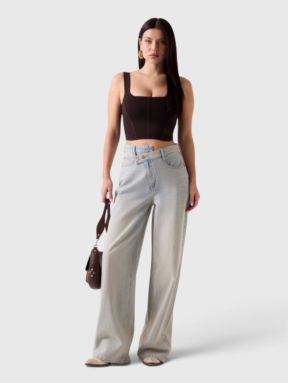Brown knitted top - 2