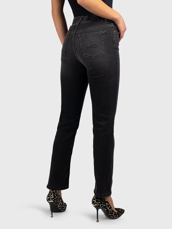 Black jeans with washed effect  - 2
