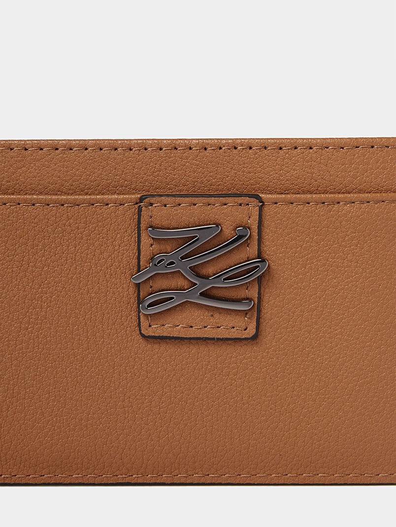 K/AUTOGRAPH Brown leather cardholder - 3