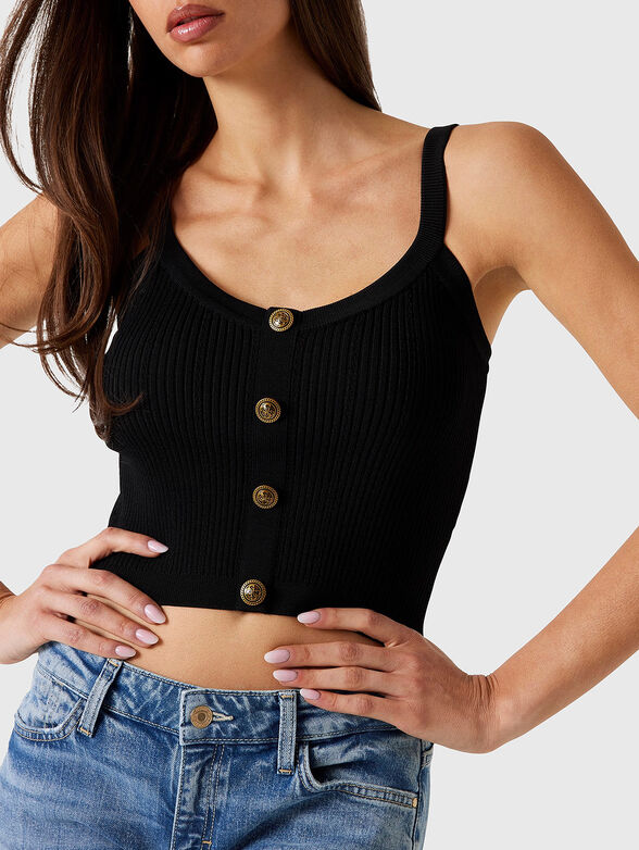 EMMIE short top with golden details - 4