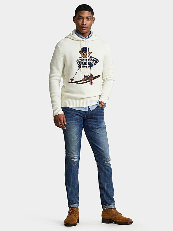 Polo Bear Hooded sweater and embroidery - 4