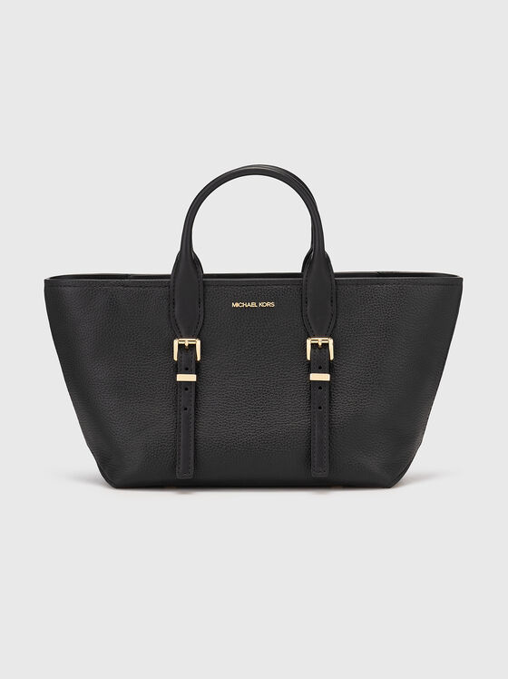 Чанта от естествена кожа с лого - 1